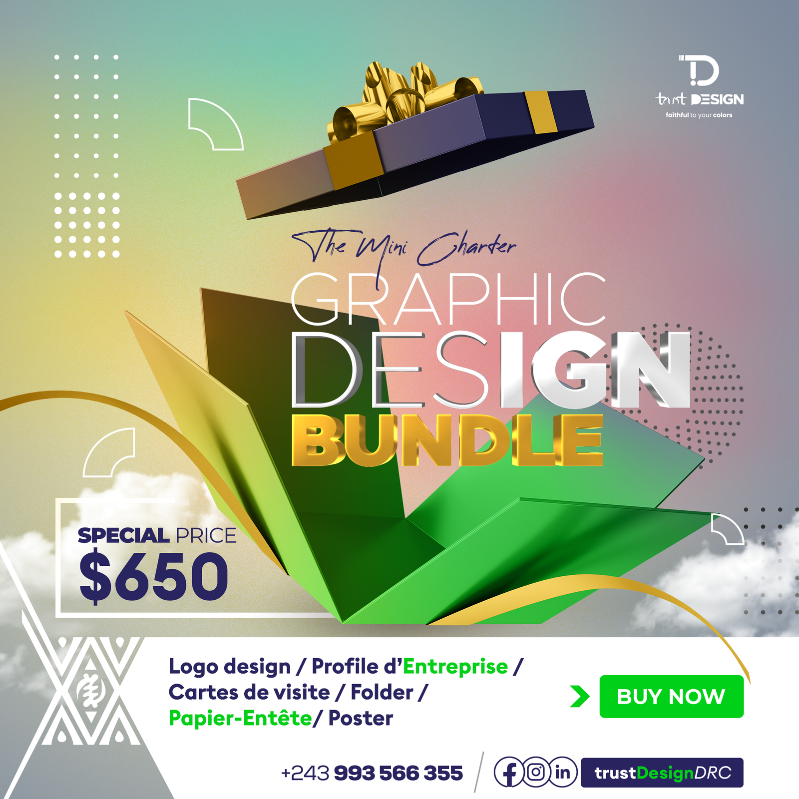 A Graphic Design Bundle — Pack Identité & Communication - MINI CHARTE GRAPHIC
