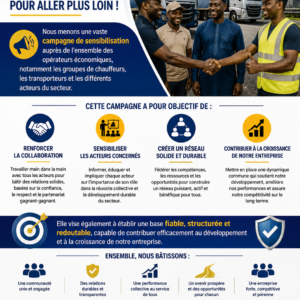 Campagne de sensibilisation des opérateurs économiques, des transporteurs et des chauffeurs